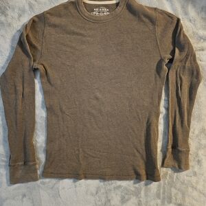 Arizona Jean Company Long Sleeve Ribbed Tee - Tan Medium